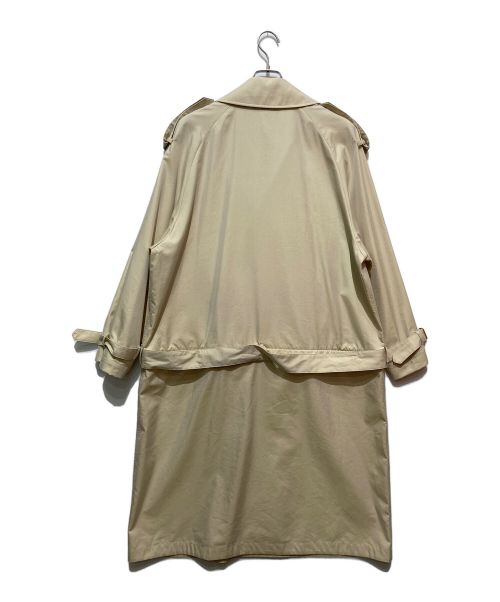 dunhill（ダンヒル）dunhill (ダンヒル) コットンシルクトレンチコート ベージュ サイズ:Lの古着・服飾アイテム
