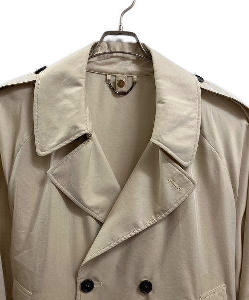 dunhill（ダンヒル）dunhill (ダンヒル) コットンシルクトレンチコート ベージュ サイズ:Lの古着・服飾アイテム