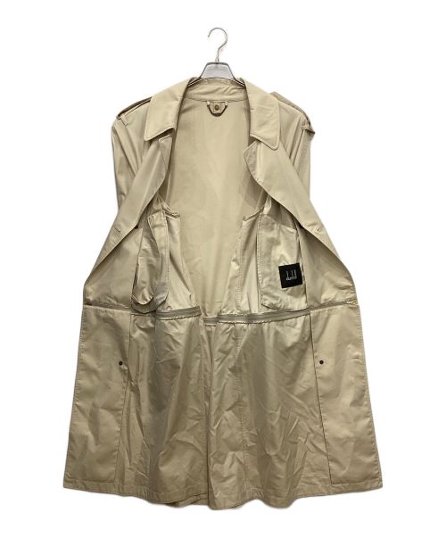 dunhill（ダンヒル）dunhill (ダンヒル) コットンシルクトレンチコート ベージュ サイズ:Lの古着・服飾アイテム