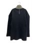 CELINE (セリーヌ) ハイネックバイカラーカシミヤ混ニット グレー×ブラック サイズ:M：49800円