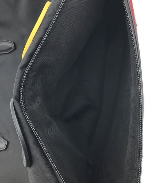 FENDI（フェンディ）FENDI (フェンディ) ロゴ フェイスリュック ナップサック ブラックの古着・服飾アイテム