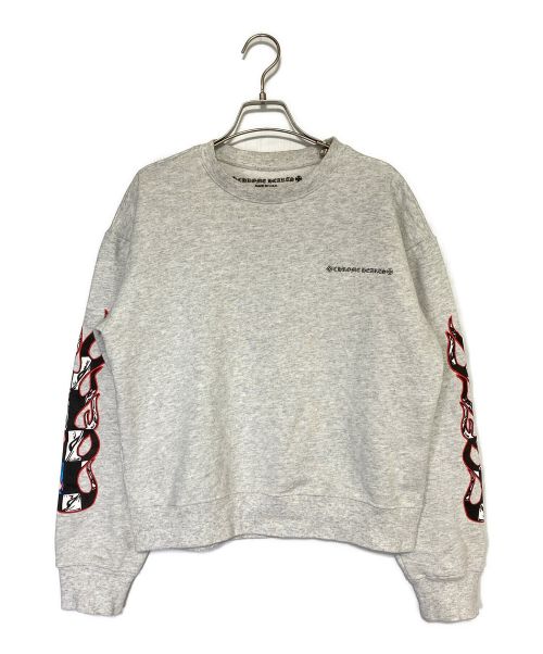 CHROME HEARTS（クロムハーツ）CHROME HEARTS (クロムハーツ) MATTY BOY (マッティボーイ) PPO BRAIN/スウェット ライトグレー サイズ:Sの古着・服飾アイテム