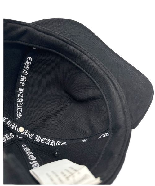 CHROME HEARTS（クロムハーツ）CHROME HEARTS (クロムハーツ) ロゴスナップバックキャップ ブラック サイズ:調整可能の古着・服飾アイテム