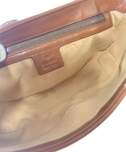 GUCCI（グッチ）GUCCI (グッチ) GGマーモント キルティングショルダーバッグ ブラウン サイズ:-の古着・服飾アイテム