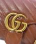 中古・古着 GUCCI (グッチ) GGマーモント キルティングショルダーバッグ ブラウン サイズ:-：118000円