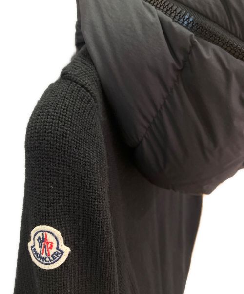 MONCLER（モンクレール）MONCLER (モンクレール) MAGLIONE TRICOT CARDIGAN/ダウン ブラック サイズ:XSの古着・服飾アイテム