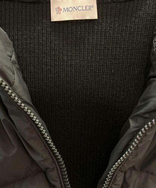 MONCLER（モンクレール）MONCLER (モンクレール) MAGLIONE TRICOT CARDIGAN/ダウン ブラック サイズ:XSの古着・服飾アイテム
