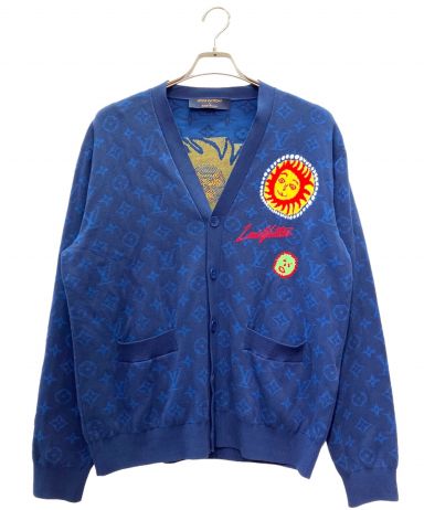 ルイヴィトン　ネイビー カーディガン　Ｍ　コットン シームレス カシミヤカーディガン ｜ルイ・ヴィトン 公式サイト - 1AHYWJ