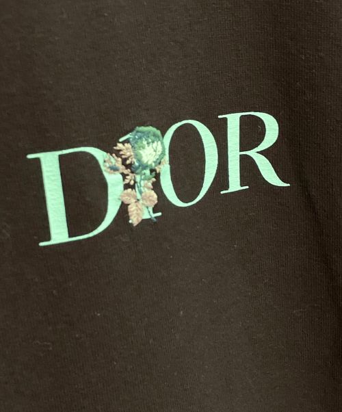 Christian Dior（クリスチャン ディオール）Christian Dior (クリスチャン ディオール) バック刺繍ロゴプリントTシャツ ブラック サイズ:Lの古着・服飾アイテム