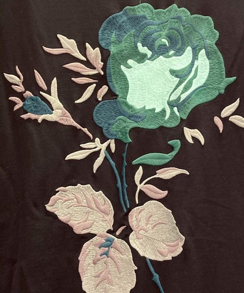Christian Dior（クリスチャン ディオール）Christian Dior (クリスチャン ディオール) バック刺繍ロゴプリントTシャツ ブラック サイズ:Lの古着・服飾アイテム