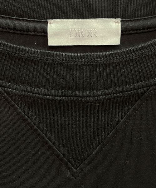 Christian Dior（クリスチャン ディオール）Christian Dior (クリスチャン ディオール) バック刺繍ロゴプリントTシャツ ブラック サイズ:Lの古着・服飾アイテム