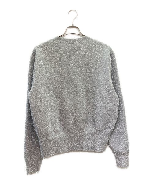 Christian Dior（クリスチャン ディオール）Christian Dior (クリスチャン ディオール) ERLロゴ刺繍 ニット セーター シルバー サイズ:Lの古着・服飾アイテム