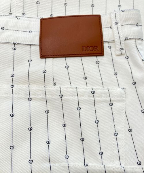 Christian Dior（クリスチャン ディオール）Christian Dior (クリスチャン ディオール) デニムワークパンツ ホワイト サイズ:W31の古着・服飾アイテム