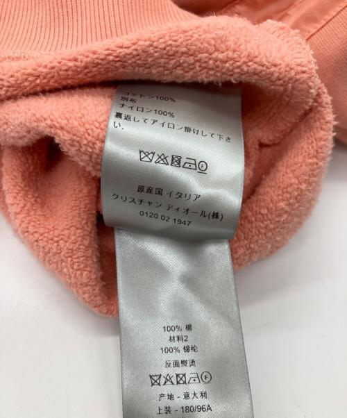 Christian Dior（クリスチャン ディオール）Christian Dior (クリスチャン ディオール) 袖オブリークラインスウェット サーモンピンク サイズ:Mの古着・服飾アイテム
