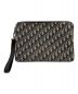 Christian Dior (クリスチャン ディオール) トロッタークラッチバッグ ネイビー×ベージュ：89800円