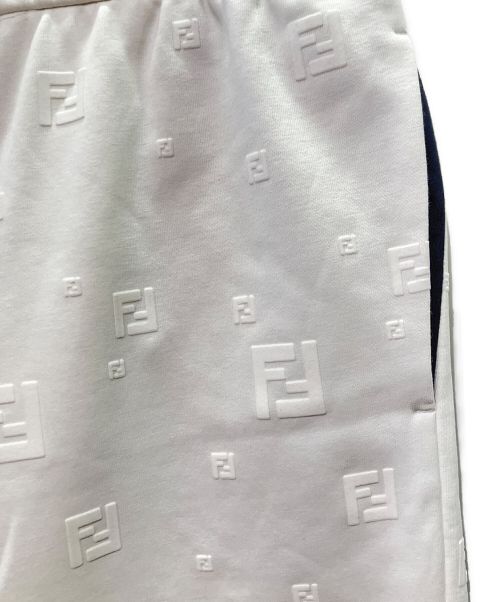 FENDI（フェンディ）FENDI (フェンディ) スウェットハーフパンツ ホワイト サイズ:Mの古着・服飾アイテム