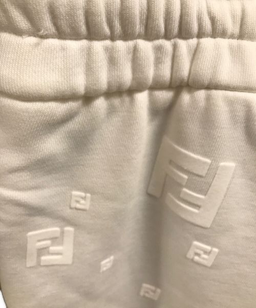 FENDI（フェンディ）FENDI (フェンディ) ズッカ柄 スウェット ハーフパンツ ホワイト サイズ:Mの古着・服飾アイテム