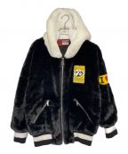 DOLCE & GABBANA×呪術廻戦ドルチェ＆ガッバーナ×ジュジュツカイセン）の古着「パンダボアパーカー」｜ブラック×ホワイト