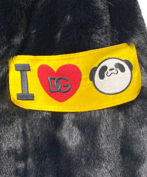 DOLCE & GABBANA（ドルチェ＆ガッバーナ）DOLCE & GABBANA (ドルチェ＆ガッバーナ) 呪術廻戦 (ジュジュツカイセン) パンダボアパーカー ブラック×ホワイト サイズ:Sの古着・服飾アイテム
