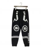 DOLCE & GABBANA×呪術廻戦ドルチェ＆ガッバーナ×ジュジュツカイセン）の古着「スウェットパンツ」｜ブラック×ホワイト