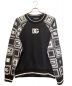DOLCE & GABBANA（ドルチェ＆ガッバーナ）の古着「ロゴ袖スウェット」｜ブラック×ホワイト