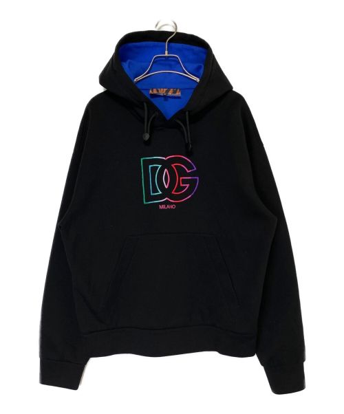 DOLCE & GABBANA（ドルチェ＆ガッバーナ）DOLCE & GABBANA (ドルチェ＆ガッバーナ) ロゴパーカー ブラック サイズ:46の古着・服飾アイテム