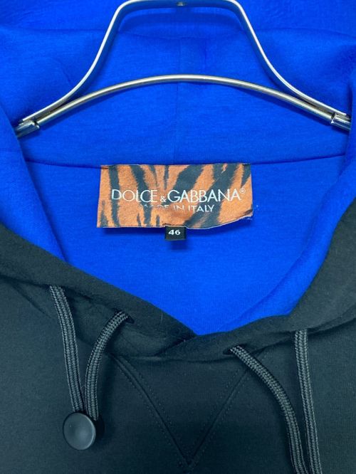 DOLCE & GABBANA（ドルチェ＆ガッバーナ）DOLCE & GABBANA (ドルチェ＆ガッバーナ) ロゴパーカー ブラック サイズ:46の古着・服飾アイテム