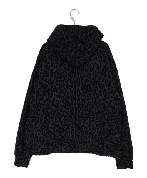 DOLCE & GABBANA（ドルチェ＆ガッバーナ）DOLCE & GABBANA (ドルチェ＆ガッバーナ) レオパード パーカー ブラック サイズ:Sの古着・服飾アイテム