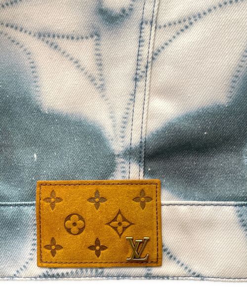 LOUIS VUITTON（ルイ ヴィトン）LOUIS VUITTON (ルイ ヴィトン) モノグラム シボリプリンテッド ジャケット ホワイト×ブルー サイズ:48の古着・服飾アイテム