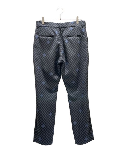 LOUIS VUITTON（ルイ ヴィトン）LOUIS VUITTON (ルイ ヴィトン) 総柄トラウザーパンツ グレー×ブラック サイズ:40の古着・服飾アイテム