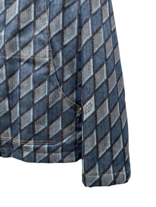 LOUIS VUITTON（ルイ ヴィトン）LOUIS VUITTON (ルイ ヴィトン) ダイヤモンドダミエ総柄中綿ブルゾン ブルー サイズ:46の古着・服飾アイテム
