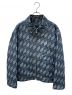LOUIS VUITTON（ルイ ヴィトン）の古着「ダイヤモンドダミエ総柄中綿ブルゾン」｜ブルー