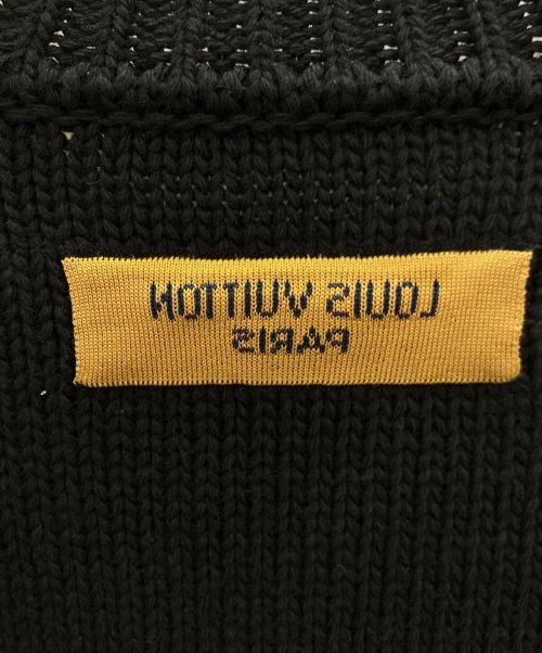 LOUIS VUITTON（ルイ ヴィトン）LOUIS VUITTON (ルイ ヴィトン) ビーズ装飾ウールニット ブラック サイズ:Mの古着・服飾アイテム