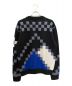 LOUIS VUITTON (ルイ ヴィトン) パネルウールニット ブラック×ホワイト×ブルー サイズ:M：128000円
