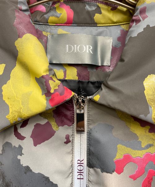 Christian Dior（クリスチャン ディオール）Christian Dior (クリスチャン ディオール) ハーフジップナイロンジャケット ライトグレー サイズ:48の古着・服飾アイテム