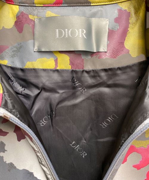 Christian Dior（クリスチャン ディオール）Christian Dior (クリスチャン ディオール) ハーフジップナイロンジャケット ライトグレー サイズ:48の古着・服飾アイテム