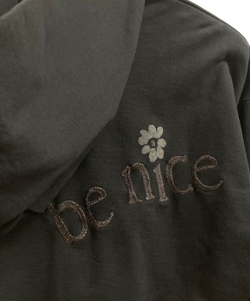 Christian Dior（クリスチャン ディオール）Christian Dior (クリスチャン ディオール) フラワーロゴ刺繍スウェットパーカー ブラック サイズ:34の古着・服飾アイテム