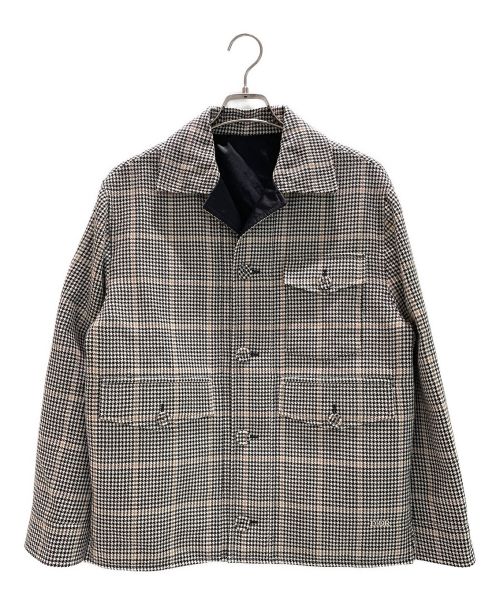 DIOR HOMME（ディオール オム）DIOR HOMME (ディオール オム) 千鳥格子CPジャケット ライトグレー×ブラック サイズ:46の古着・服飾アイテム