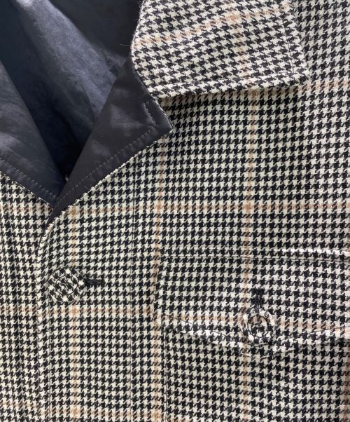 DIOR HOMME（ディオール オム）DIOR HOMME (ディオール オム) 千鳥格子CPジャケット ライトグレー×ブラック サイズ:46の古着・服飾アイテム