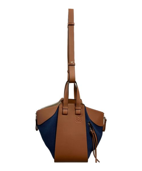 LOEWE（ロエベ）LOEWE (ロエベ) ハンモック スモール タン×ネイビー サイズ:スモールの古着・服飾アイテム