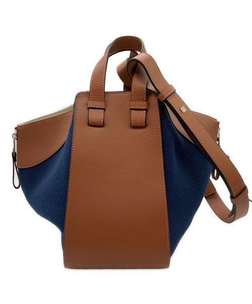 LOEWE（ロエベ）LOEWE (ロエベ) ハンモック スモール タン×ネイビー サイズ:スモールの古着・服飾アイテム