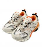 BALENCIAGAバレンシアガ）の古着「TRACK TRAINER」｜ホワイト×オレンジ