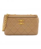 CHANELシャネル）の古着「バニティバッグ」｜ベージュ