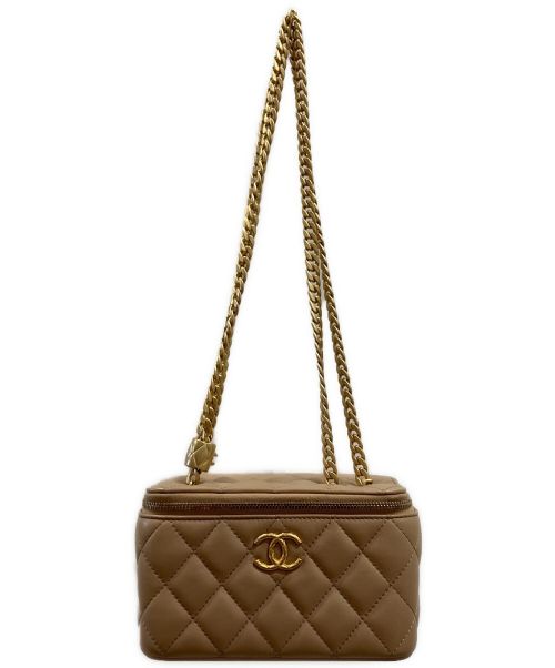 CHANEL（シャネル）CHANEL (シャネル) バニティバッグ ベージュの古着・服飾アイテム