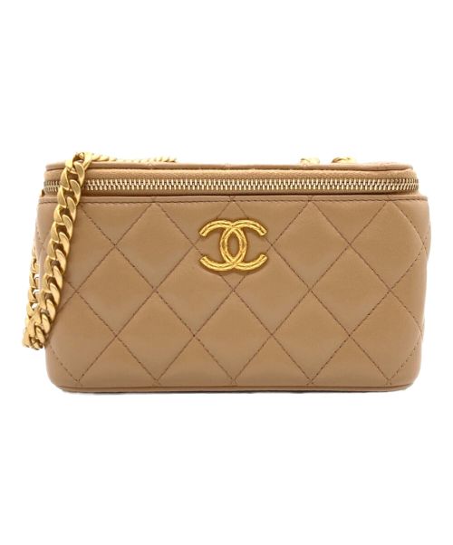 CHANEL（シャネル）CHANEL (シャネル) バニティバッグ ベージュの古着・服飾アイテム