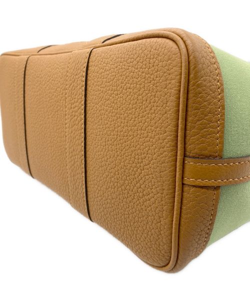 HERMES（エルメス）HERMES (エルメス) ガーデンパーティTPM グリーン×ブラウン サイズ:TPMの古着・服飾アイテム