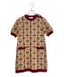 GUCCI（グッチ）の古着「GG柄ニットワンピース」｜ブラウン
