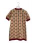 GUCCI (グッチ) GG柄ニットワンピース ブラウン サイズ:XS：90000円