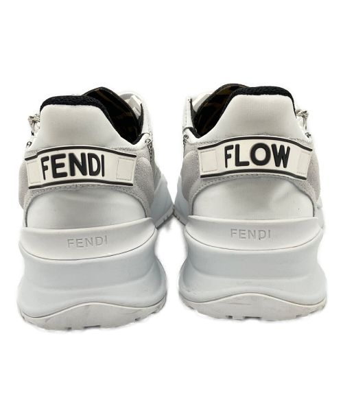 FENDI（フェンディ）FENDI (フェンディ) ジップアップスニーカー ホワイト サイズ:35の古着・服飾アイテム