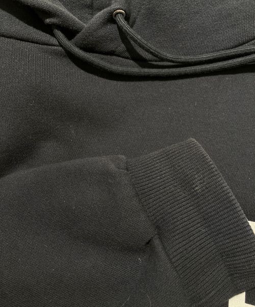 CELINE（セリーヌ）CELINE (セリーヌ) ロゴフーディー ブラック サイズ:Lの古着・服飾アイテム